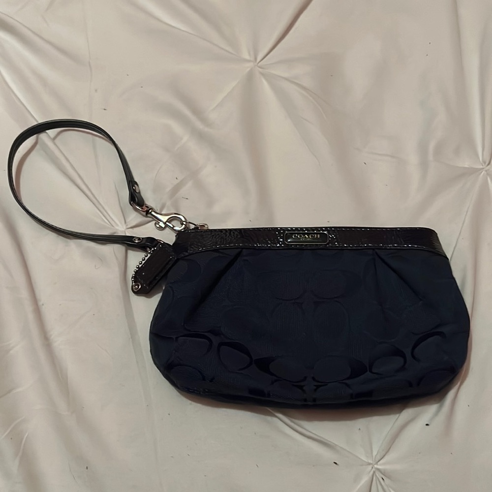 Coach Wristlet - Navy Blue